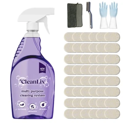 Immagine di Cleanlix Cleaning Spray, Cleaner For Instant Stain Removal, All Purpose Spray With Tablets, The In One Solution Every (1 Bottle,Lemon48)