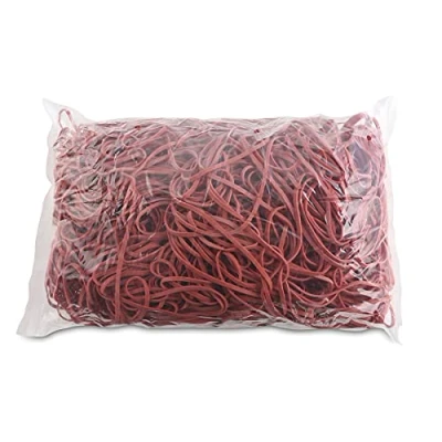 Immagine di Elastici per ufficio diametro 130mm 1,5x1,5mm 1000g rosso/piccoli accessori da ufficio/tipo standard/materiale gomma/peso (g) 1000 / colore rosso/dimensione 1,5x3mm