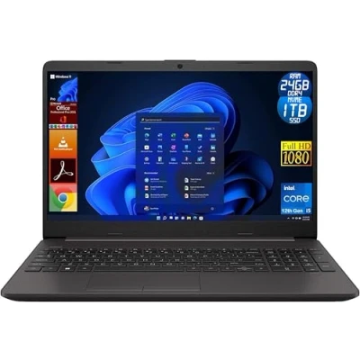 Immagine di HP Notebook 250 G9, Display Laptop 15.6&quot; Full HD, CPU Intel Core i5 12Th, 24GB Ram, 1TB (1000GB) NVMe SSD, Windows 11 Pro Office 2021 Plus Portatile Pronto all&#039;Uso