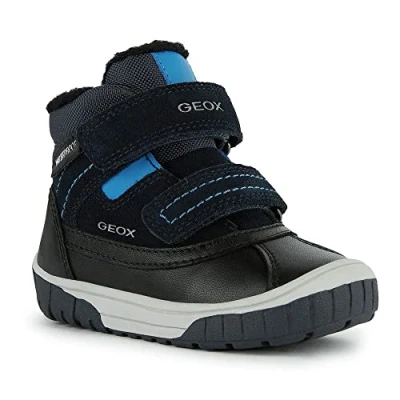 Immagine di Geox OMAR BOY WPF Stivali da neve per bambini, Taglia: 20, Navy/sky Pelle e tessuto