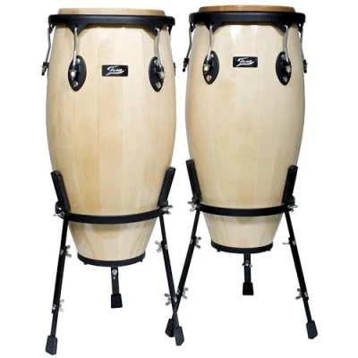 Immagine di Fame JDB 115 Conga Set &amp; Stands 11&quot;/12&quot; (Natural)