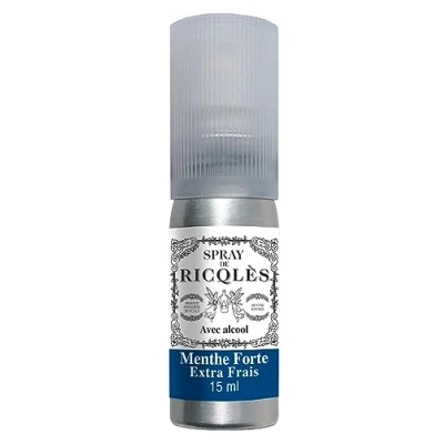 Immagine di RICQLES Spray BUCCAL ALLA Menta CON ALCOOL orale Alito fresco forte Atomizzatore tascabile 15 ml