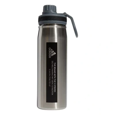 Immagine di adidas Borraccia in metallo da 600 ml, a doppia parete isolata caldo/freddo, acciaio inox 18/8, inossidabile/grigio onice, nero, ml