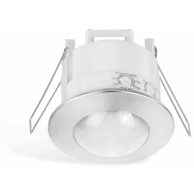 Immagine di sonero IMS110 Rilevatore di Movimento a Infrarossi installazione interna per soffitto, area lavoro 360 / 6m, bianco cromato (1 pezzo)