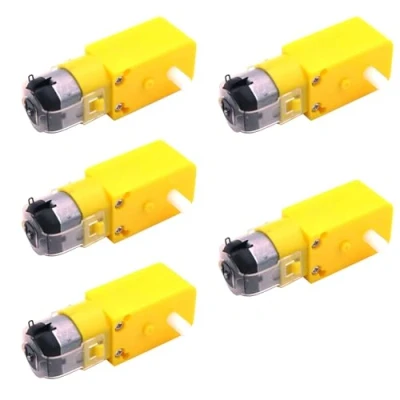 Immagine di POFET 5pcs Motoriduttore doppio albero per Smart Car Robot Arduino