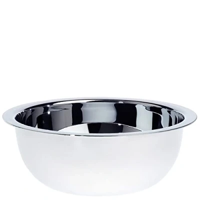 Immagine di Edwin Jagger RN6 Ciotola da Barba Classica di Lusso in Acciaio Inox per Crema o Sapone Uomini e Donne