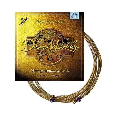 Immagine di Dean Markley® »SIGNATURE SERIES VINTAGE BRONZE 2202/12 LIGHT 12 String ACOUSTIC« Corde per Chitarra Acustica 009/046