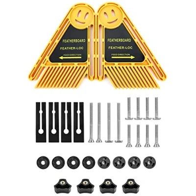 Immagine di QWORK® Set di Feather Board Multiuso, Accessori per Banco Fresa Legno