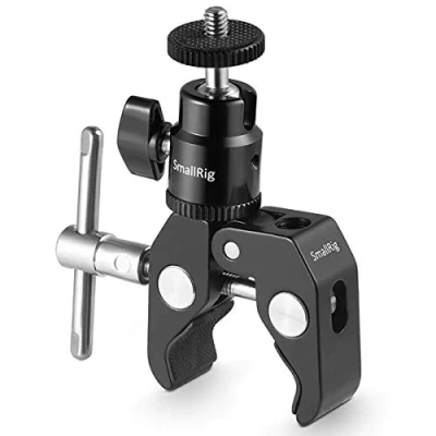 Immagine di SMALLRIG Super Morsetto a Staffa con Supporto Testa Sfera per Monitor, Luce LED 1124