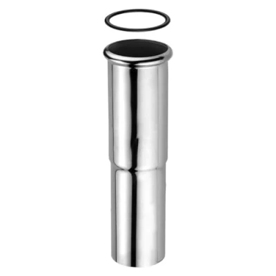 Immagine di Schläfer 439105 Canotto di Prolunga per Sifone Lavandino 1&quot;1/4 in Ottone Cromata Tubo Scarico Regolabile, Universale, 130mm x Ø32mm DN32. Immersione