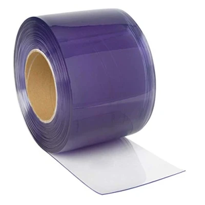 Immagine di Kerbl 291151 tenda a strisce per stalle, paddock/sale, lunghezza rotolo 50 m, larghezza 30 cm, spessore 3 mm, trasparente, PVC, senza materiale di montaggio