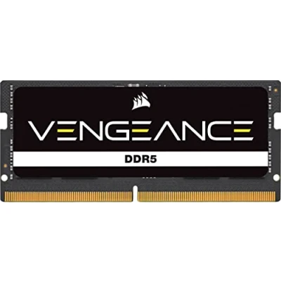Immagine di CORSAIR VENGEANCE SODIMM DDR5 RAM 8GB (1x8GB) 4800MHz CL40 Intel XMP Compatibile iCUE Memoria per Computer Nero (CMSX8GX5M1A4800C40)