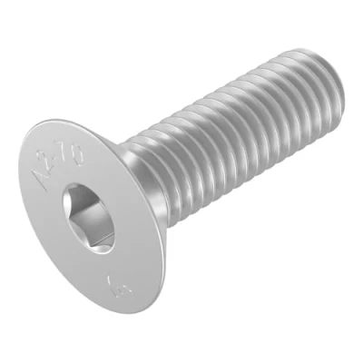 Immagine di Vite a testa svasata SECCARO M12 x 40 mm, acciaio inox V2A VA A2, DIN 7991 / ISO 10642, esagono incassato, 20 pezzi