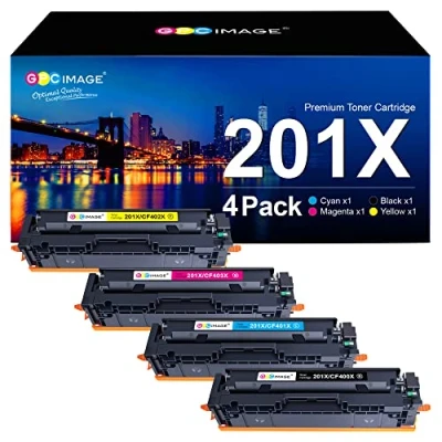 Immagine di GPC Image 201X Cartucce Toner compatibile per HP CF400X CF400A CF401X CF402X CF403X Color LaserJet Pro MFP M277dw M252dw M277n N252n N274n M277 M252 (Nero Ciano Giallo Magenta)