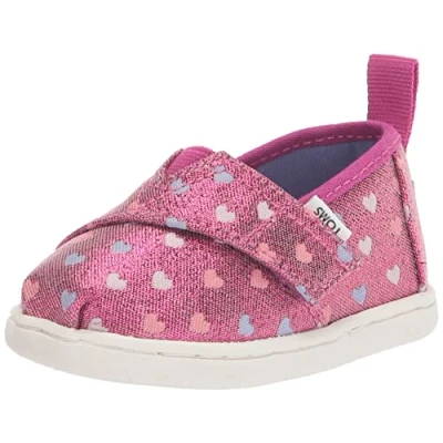 Immagine di TOMS Tiny Glitter Alpargata, Mocassino Bambine e ragazze, Rosa, 19.5 EU