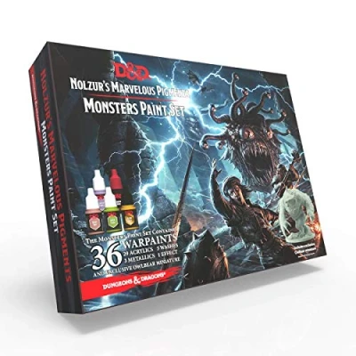 Immagine di The Army Painter Dungeons and Dragons Nolzur’s Marvelous Pigments Monsters Paint Set 36 colori acrilici per pittura di modelli in miniatura giochi ruolo e da tavolo