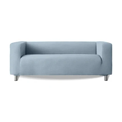 Immagine di Copridivano modello Klippan Bracci Divano Alti Tessuto elasticizzato Morbido New York Colore 24 Blu cesleste