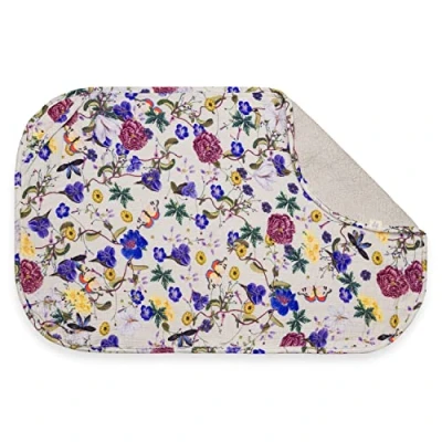 Immagine di Hauck Coprifasciatoio e Asciugamano Neonato Telo in Mussola Spugna Traspirante, Lavabile a 60C Adatto al Fasciatoio Change N Clean di Copri Unisex Beige, Floreale