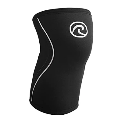 Immagine di Rehband Benda al Ginocchio in Neoprene da 3 mm, 1 Pezzo o Paio, Supporto per Sport di Resistenza e attività più Leggere, stabilizza l&#039;articolazione i Muscoli, Colore:Nero, Misura:XL