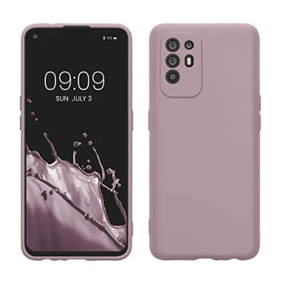 Immagine di kwmobile Custodia Compatibile con Oppo A94 (5G) Cover Back Case per Smartphone in Silicone TPU Protezione Gommata malva pastello