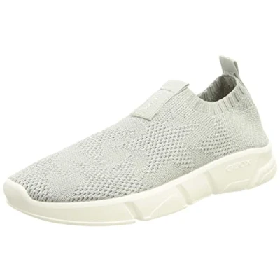 Immagine di Geox J ARIL Scarpe senza lacci, Taglia: 33, Silver Tessuto