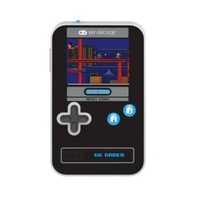 Immagine di My Arcade Go Gamer Classic Blue: Console di gioco elettronica portatile con 300 giochi, schermo a colori da 2,5&quot;, divertimento per tutta la famiglia (DGUN 3913), nero