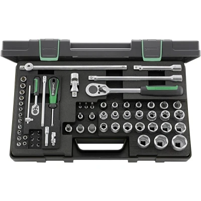 Immagine di Stahlwille 86TX KN Kit di chiavi a bussola 1/4 (6.3 mm), 1/2 (12.5 mm) 63 parti 96013702
