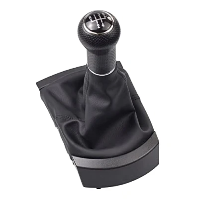 Immagine di Kakulkomen Pomello Leva Cambio 5/6 Velocità Compatibile con S e a t Ibiza 2002 2003 2004 2005 2006 2007 2008 (R5 Speed Black Line)