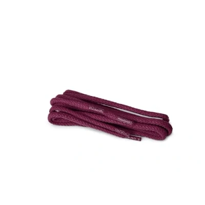 Immagine di Kaps lacci tondi, in cotone 100% durevoli di alta qualità, fabbricati Europa, 1 paio, molti colori e lunghezze (75 cm da 4 a 5 paia occhielli / 26 Maroon)