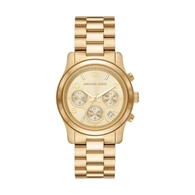Immagine di Michael Kors Runway Cronografo goldcoloured, Donna, Taglia: One Size, Gold coloured