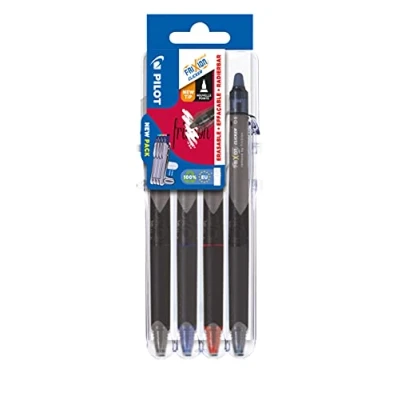 Immagine di Pilot Set2Go Frixion Synergy Point Clicker, 0,5 mm, assortiti, confezione da 4, S2G571971