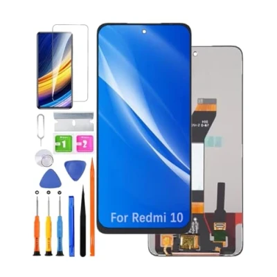 Immagine di HLYGZX Display originale di ricambio per schermo LCD Xiaomi Redmi 10/10 2022, 21061119AG 21061119DG 21061119AL Touch Digitizer Assembly Kit parti riparazione