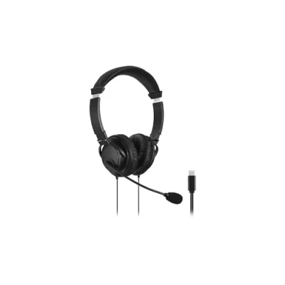 Immagine di Kensington Cuffie Hi Fi con Cavo USB C Munite di Microfono Imbottitura, Opzione Cancellazione del Rumore Regolabile e Suono Stereo Alta Qualità