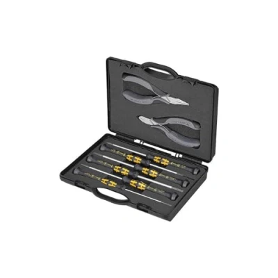Immagine di Knipex Werk 00 20 18 ESD Kit utensili Elettricisti in valigia 8 parti