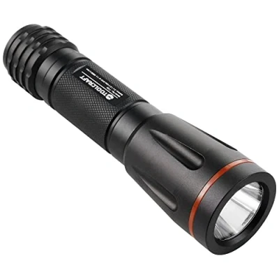 Immagine di TOOLCRAFT T120 LED (monocolore) Lampada portatile con clip per cintura, modalità strobo a batteria 250 lm 122 g