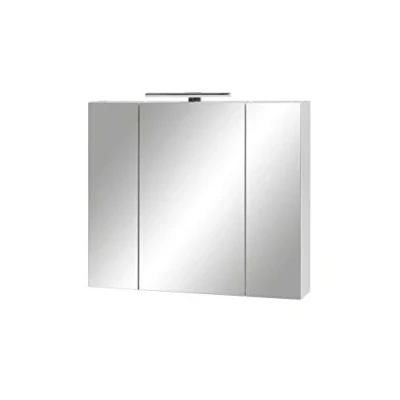 Immagine di Schildmeyer Limone Mobile con specchio, materiale a base di legno, ‎bianco opaco, 80 x 74,4 16 cm