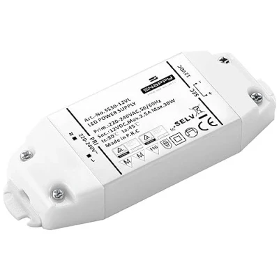 Immagine di Dehner Elektronik Trasformatore per LED, Driver LED Tensione costante 30 W 1.25 A 24 V/DC Protezione sovraccarico, Sovratensione, non dimmerabile 1 pz.