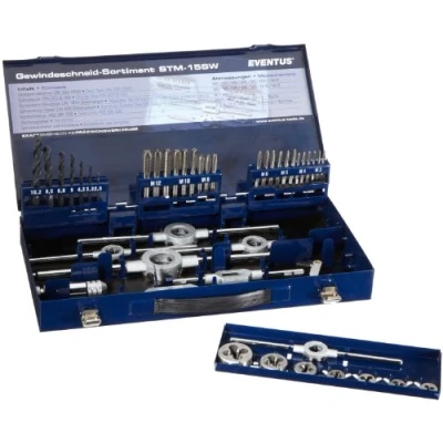 Immagine di Eventus by Exact 10722 KIT maschi e filiere 43 parti HSS metrica M3, M4, M5, M6, M8, M10, M12