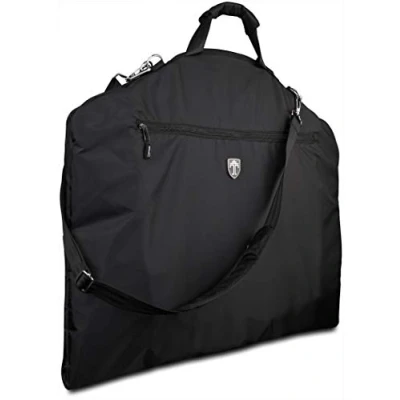 Immagine di TRAVANDO Porta Abiti da Viaggio con Tasca Computer 15 integrata, Cinghia tracolla Borsa Manici, Copriabito, Custodia camicie indumenti, Carrier Valigia Vestito Business