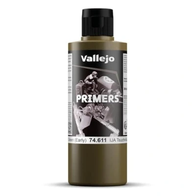Immagine di Vallejo Colore per modellini, primer poliuretano, 200 ml, verde terra (IJA Tsuchi Kusa)