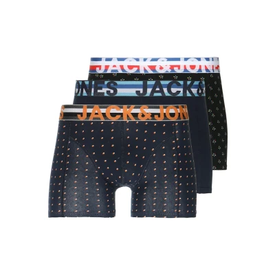 Immagine di Jack &amp; Jones Jachenrik Trunks 3 PACK Culotte, Uomo, Taglia: XL, Black/navy blazer