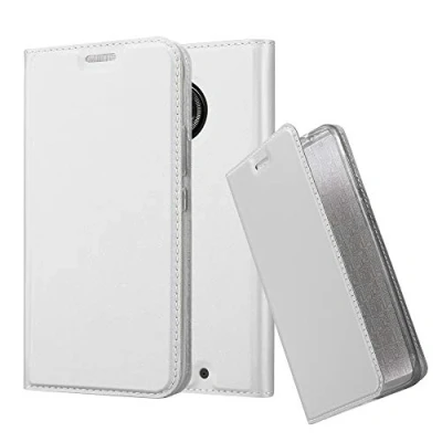 Immagine di Cadorabo Custodia Libro per Motorola MOTO X4 in CLASSY ARGENTO con Vani di Carte, Funzione Stand e Chiusura Magnetica Portafoglio Cover Case Wallet Book Etui Protezione