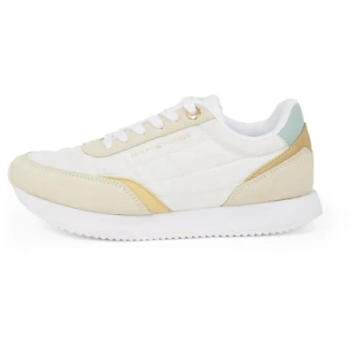 Immagine di Tommy Hilfiger Essential Runner Fw0Fw08332, Basso Top, Donna, Bianco (Ancient White/Muslin), 37 EU