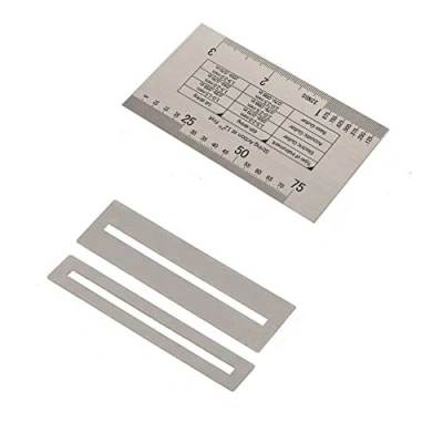 Immagine di Calibro Chitarra,Strumento Sostituzione Per Corde Chitarra, Righello Azioni Con Set Di Protezioni Fret