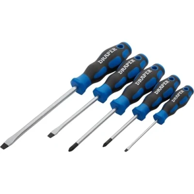 Immagine di Draper 09783 Set cacciaviti con impugnature Softgrip, 5 pezzi