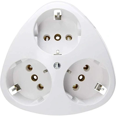 Immagine di Kopp Presa di sicurezza a 3 vie, standard, plafone, bianco artico, IP20, 100502000