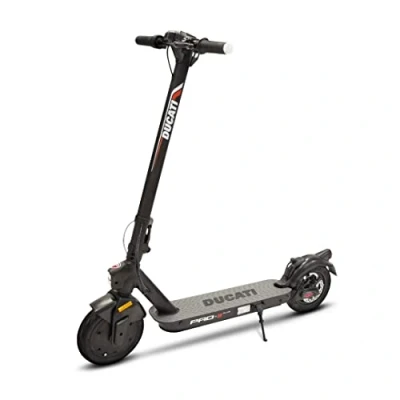 Immagine di Ducati Pro II Plus, Monopattino Elettrico, Con Frecce Direzionali Integrate, Freno Elettrico E A Disco, Motore 350W, Ruote 10&quot;, Nero, ‎116 x 19 115 cm, 15.5 Kg