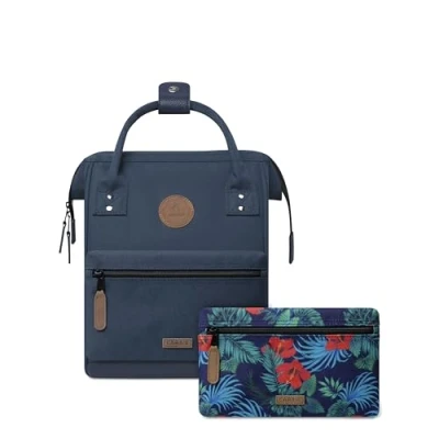 Immagine di Cabaïa Zaino con 2 tasche Mini 12L Idrorepellente e garanzia a vita Elegante per uomo donna Ideale scuola, viaggio lavoro Certificato Vegan Modello Reykjavik