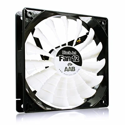 Immagine di AABCOOLING Black Jet Fan 12 Una Silenziosa e Molto Efficiente Ventola PC 120mm, Raffreddamento PC, Volt Accessori 12V Ventilatore, 12cm, 3 Pin Case Fan, 170m3/h 20,9 Db(A)