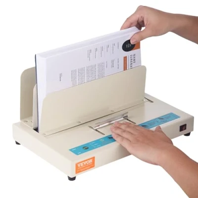 Immagine di VEVOR Rilegatrice Termica con capacità di 500 Fogli, per Libri Spessore Rilegatura 50mm Documenti A3 (Lato Corto)/A4/A5, Rilevamento Ottico a Infrarossi